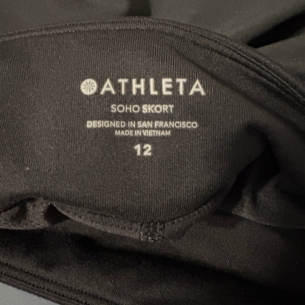 Athleta Black Soho Skort Size 12 - Picture 3 of 3